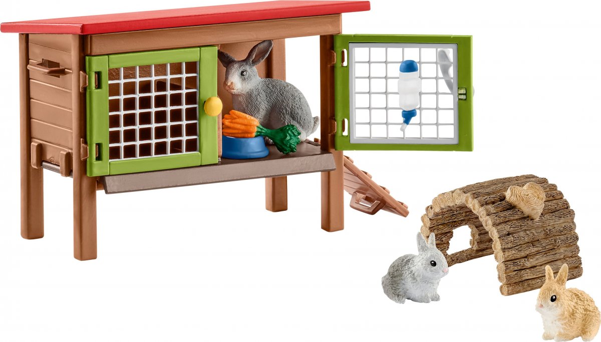 Schleich Farm World Kaninchenstall 42420