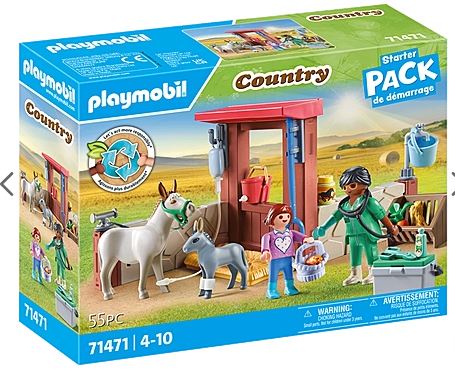 PLAYMOBIL Tierarzteinsatz bei den Eseln 71471