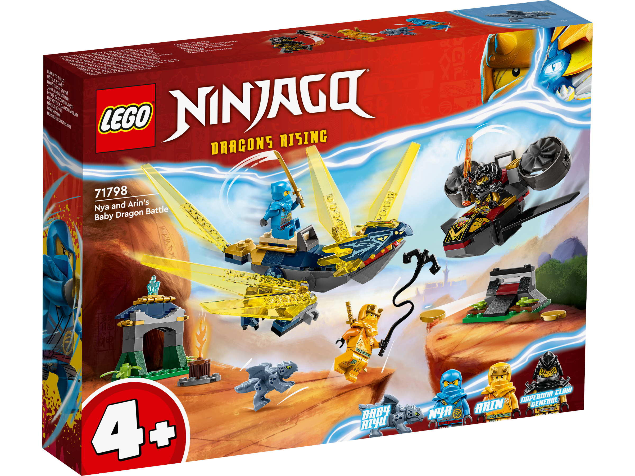 LEGO Ninjago Duell zwischen Nya und Arins Babydrachen 71798