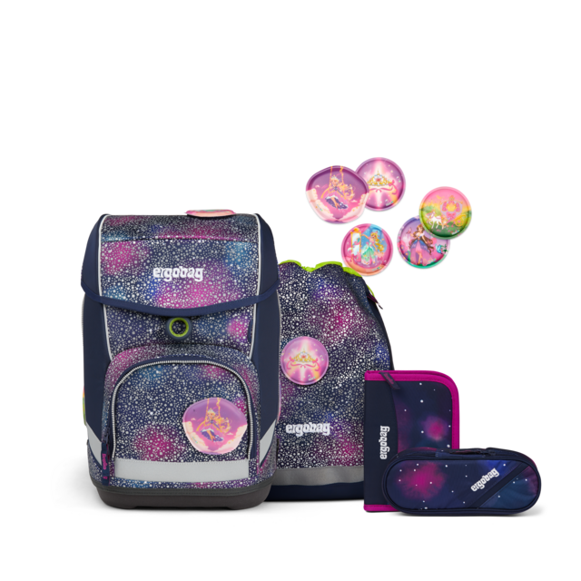 Ergobag cubo 5-tlg Set Bärlaxy Glow Edition