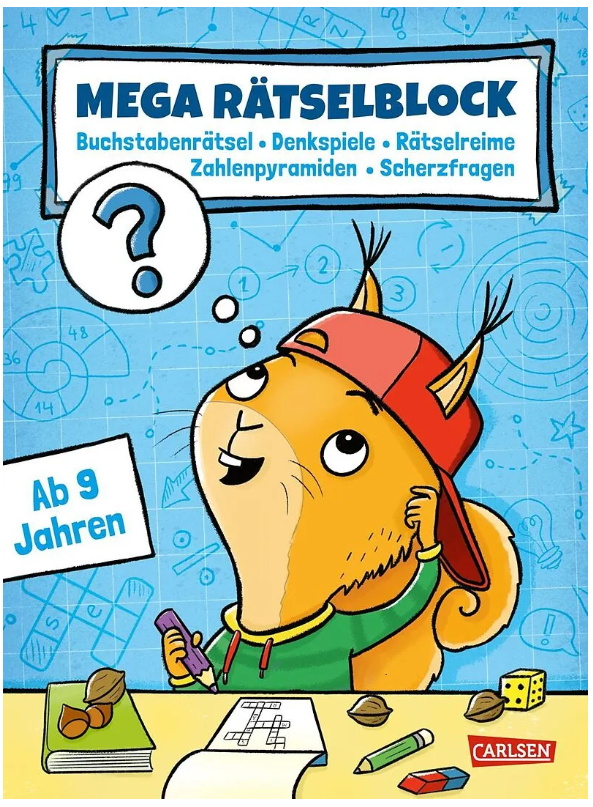 Mega Rätselblock ab 9J.