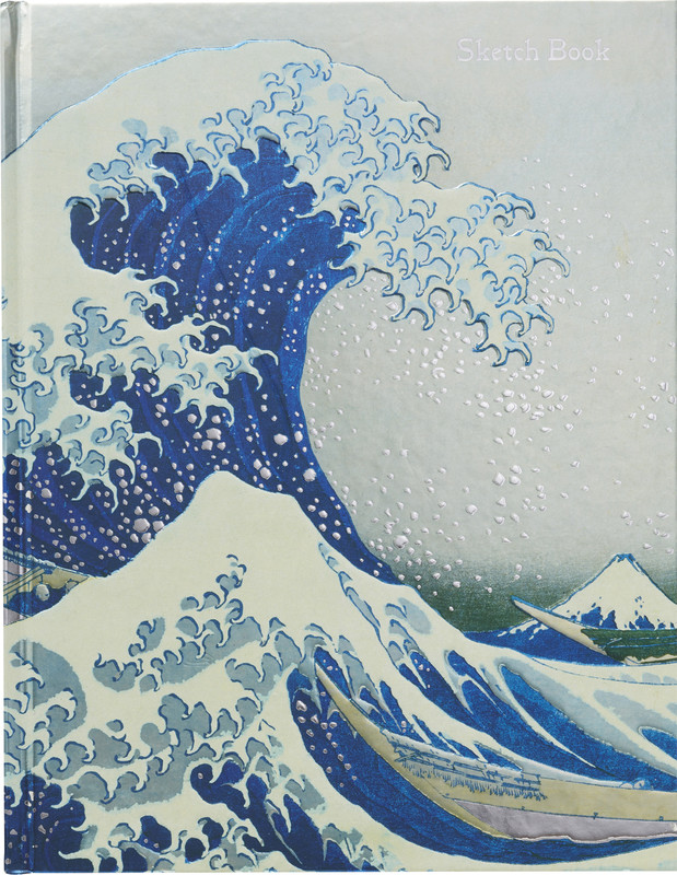 FLAME TREE Notizbuch A4 The Great Wave