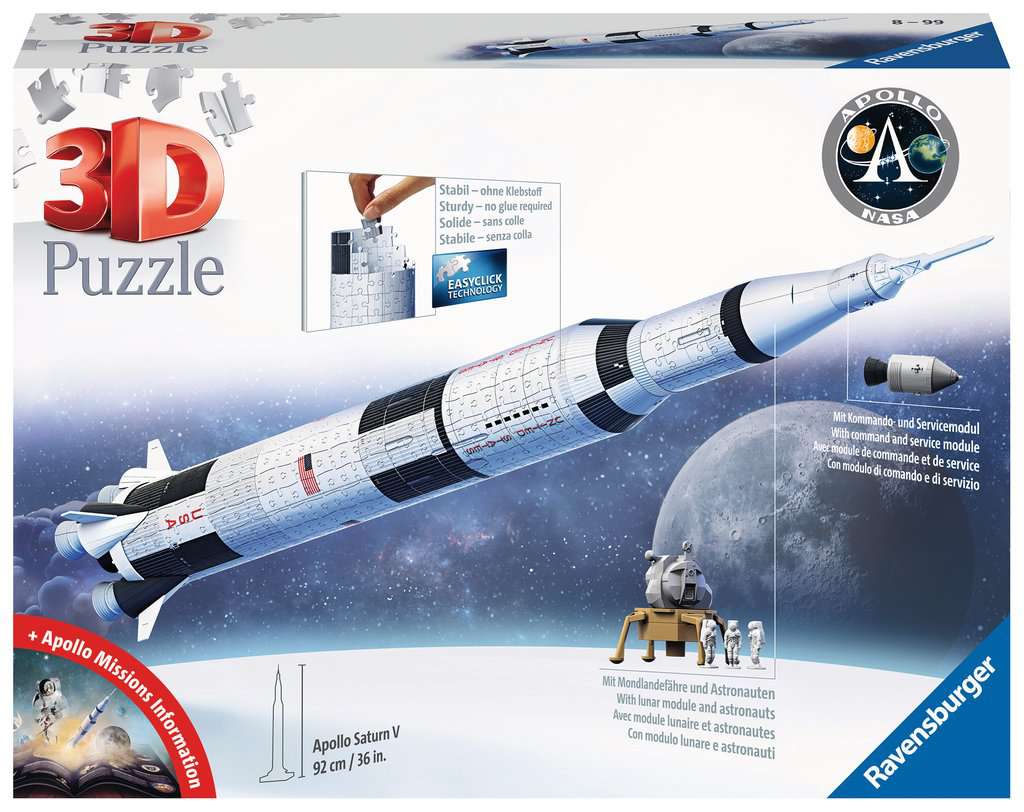 Puzzle 3D Apollo Saturn V 11.545