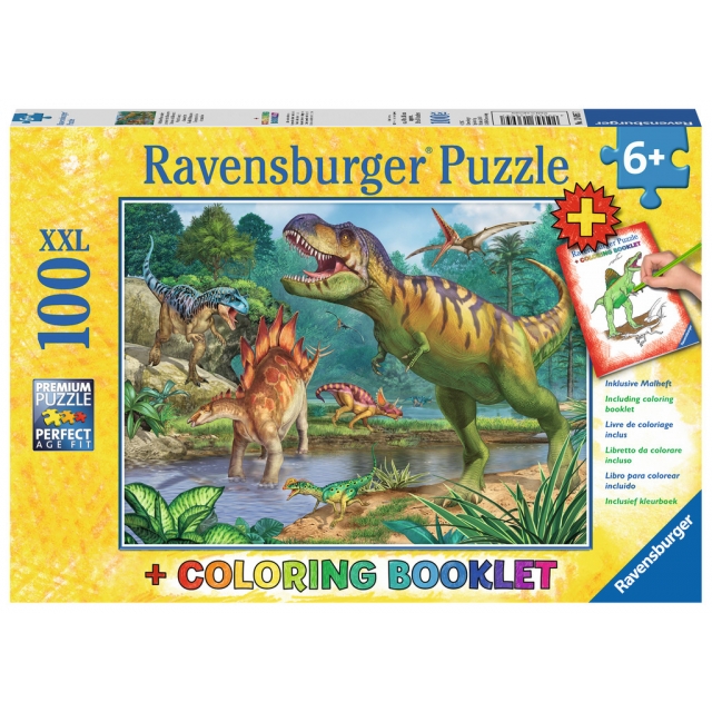 Puzzle 100 XXL Teile Welt der Dinosaurier 13.695