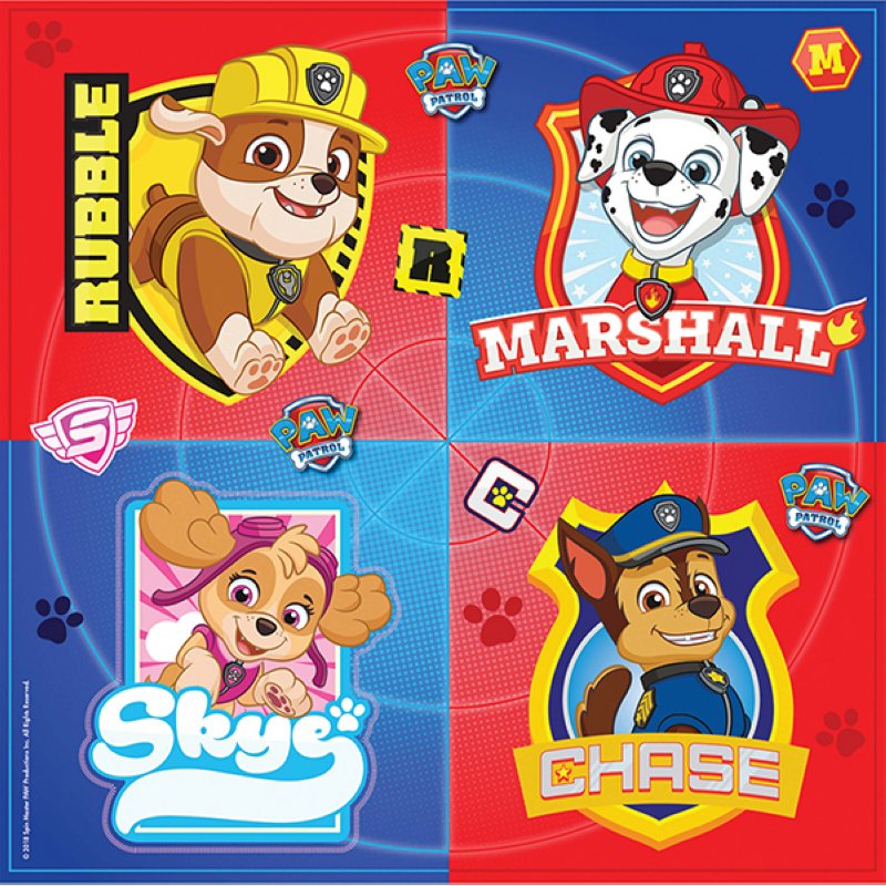 Paw Patrol 20 Servietten