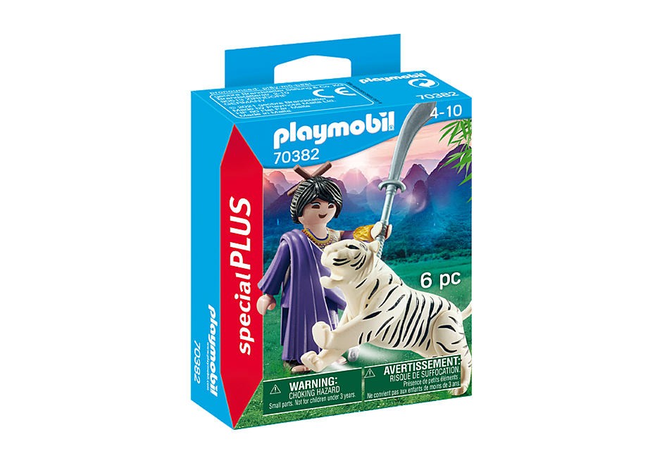 PLAYMOBIL  Special Plus Asiakämpferin mit Tiger 70382