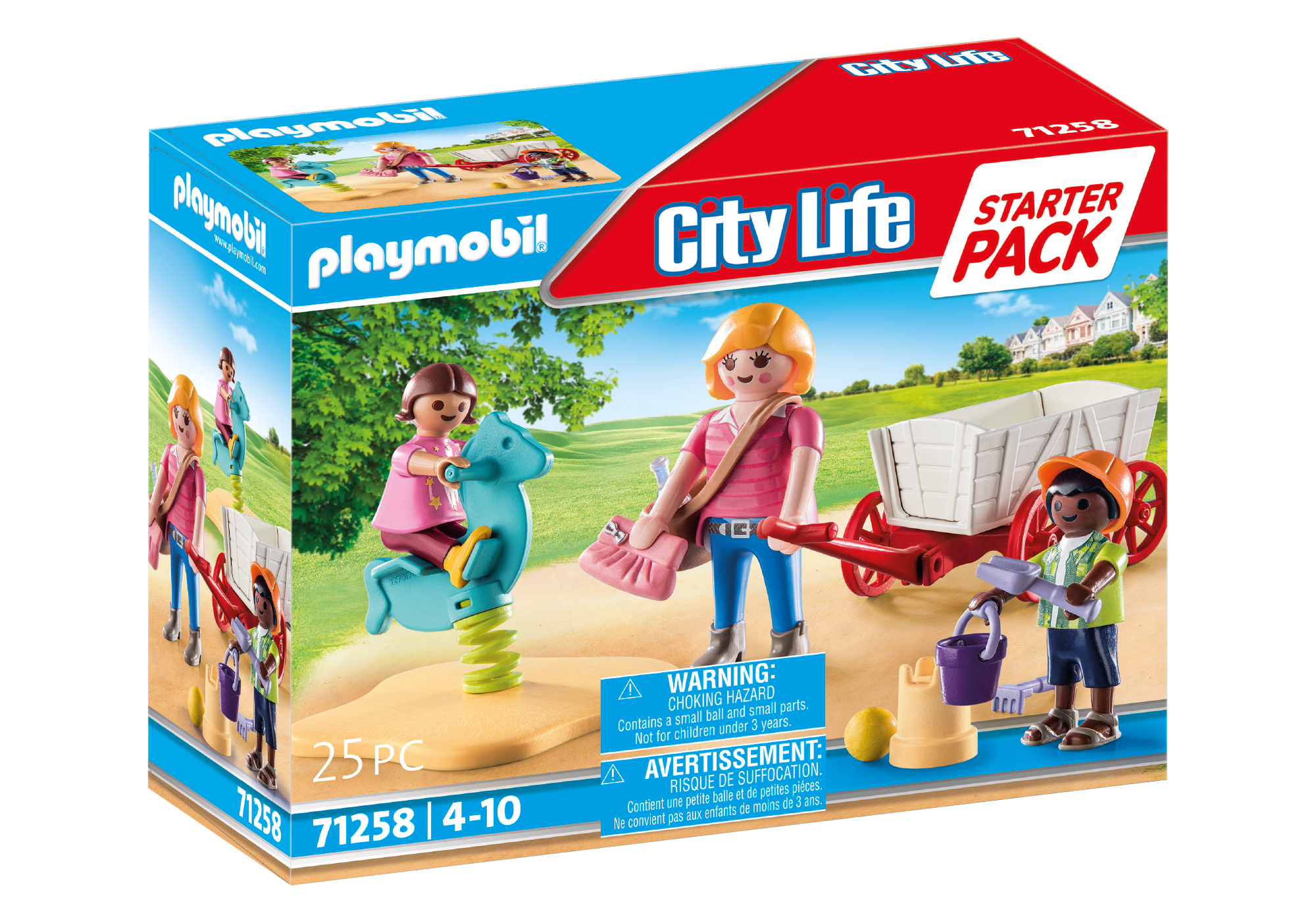 PLAYMOBIL City Life Starter Pack Erzieherin mit Bollerwagen 71258