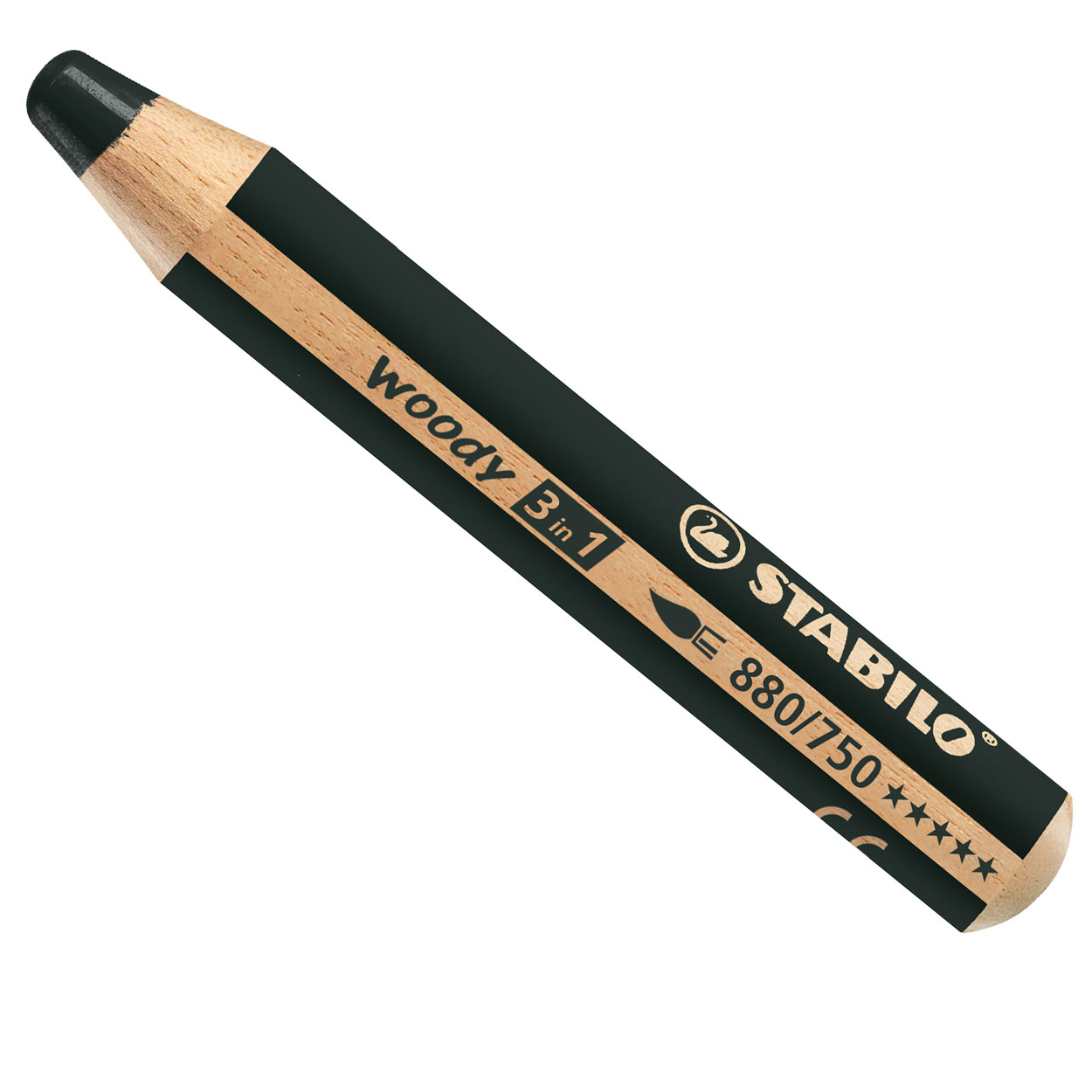 Stabilo Woody 3in1 Malstift schwarz