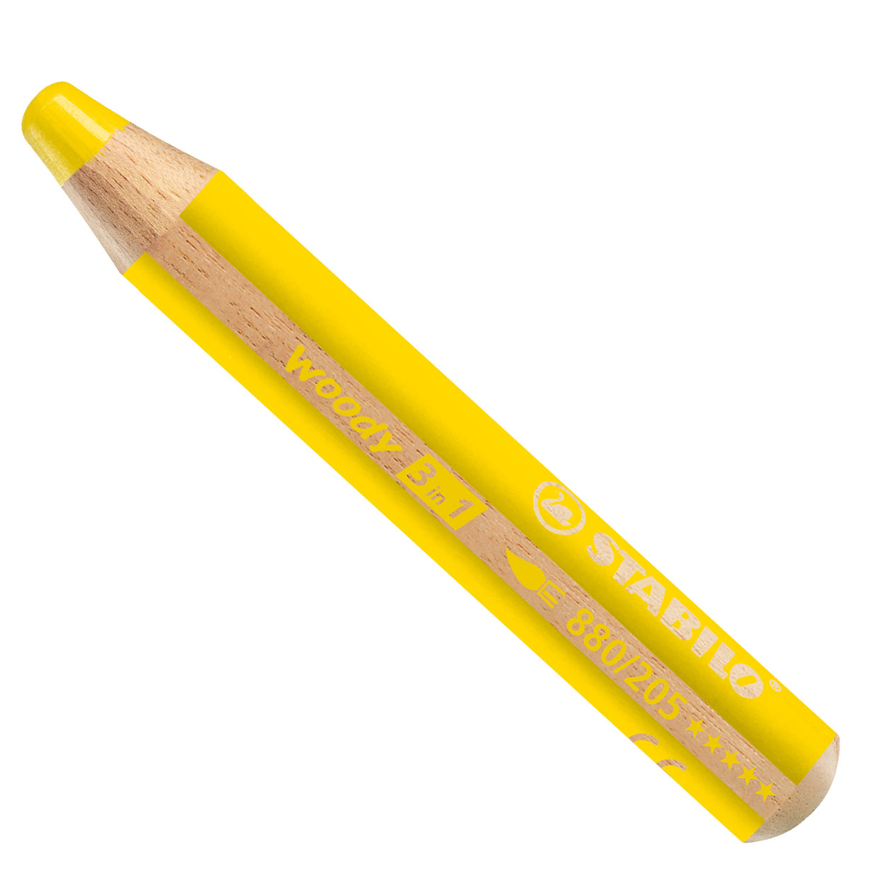 Stabilo Woody 3in1 Malstift gelb