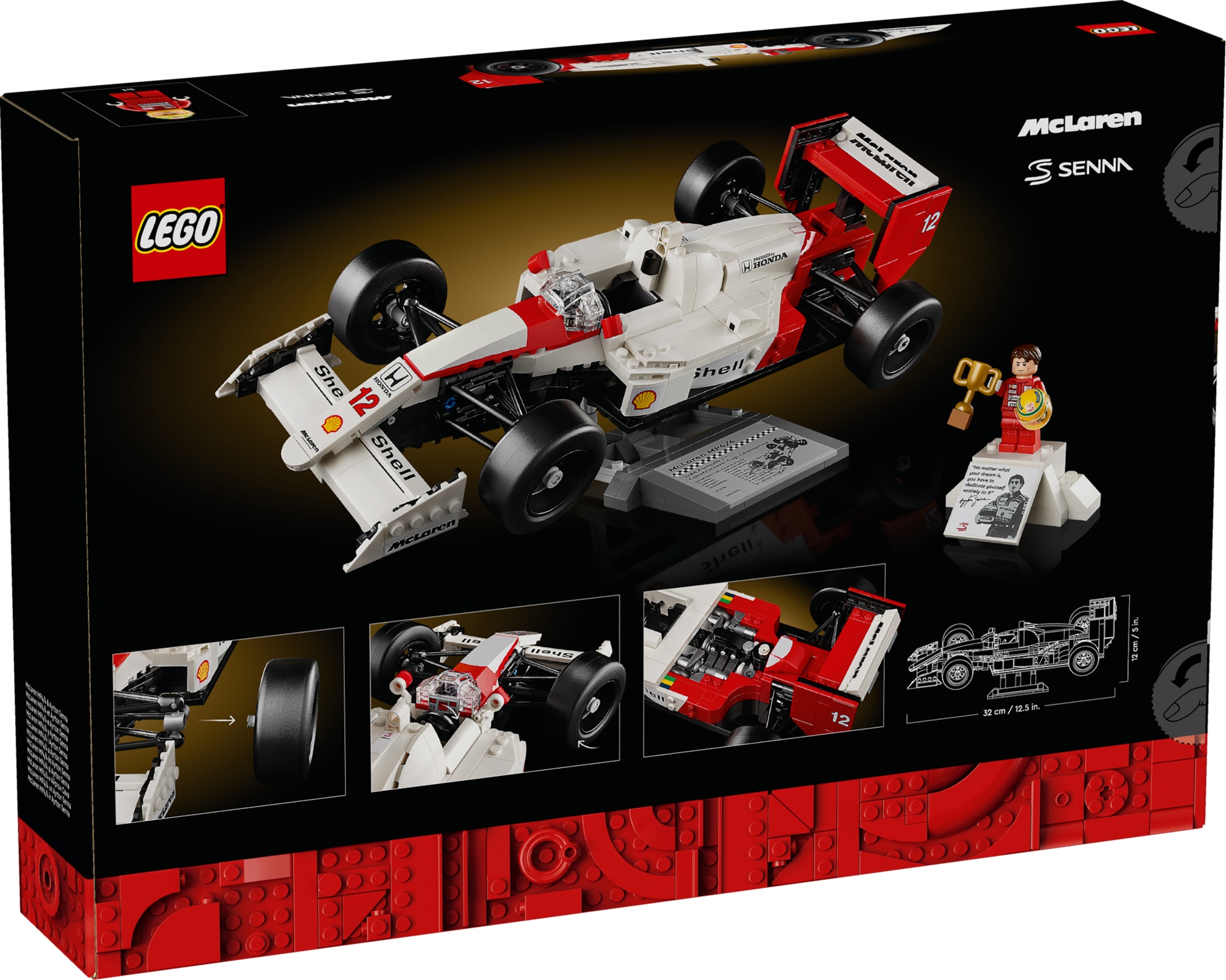 LEGO ICONS McLaren MP4/4 & Ayrton Senna 10330