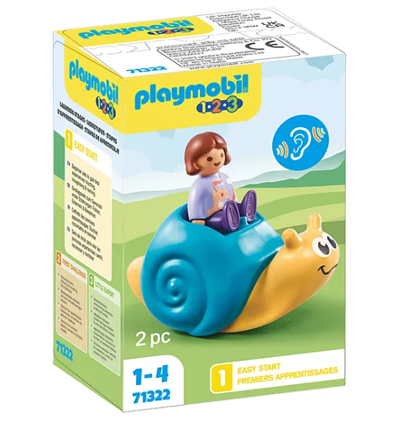 PLAYMOBIL 1 2 3 Schaukelschnecke mit Rasselfunktion