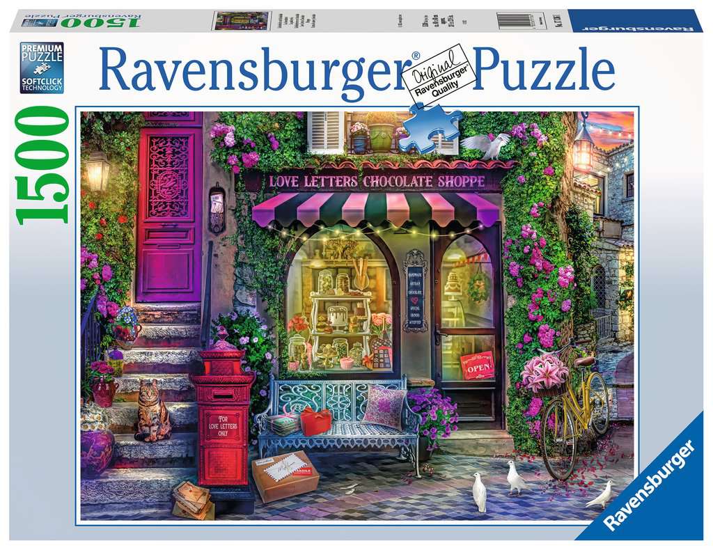 Puzzle 1500 Teile Liebesbriefe und Schokolade 17.136