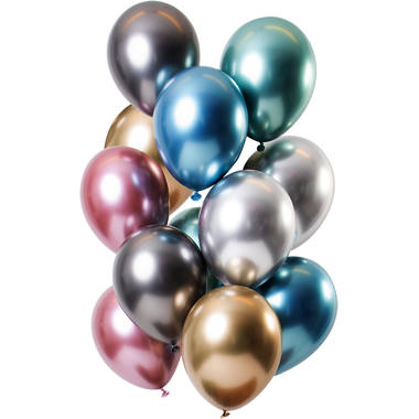 Latexballons Mirror Effect Treasures mehrfarbig