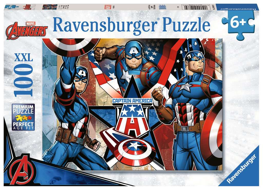 Ravensburger Puzzle 100 Teile Marvel Avengers Der erste Avenger 01.073