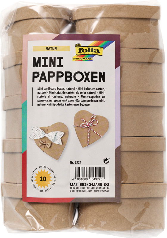 Mini - Kartonboxen Herz