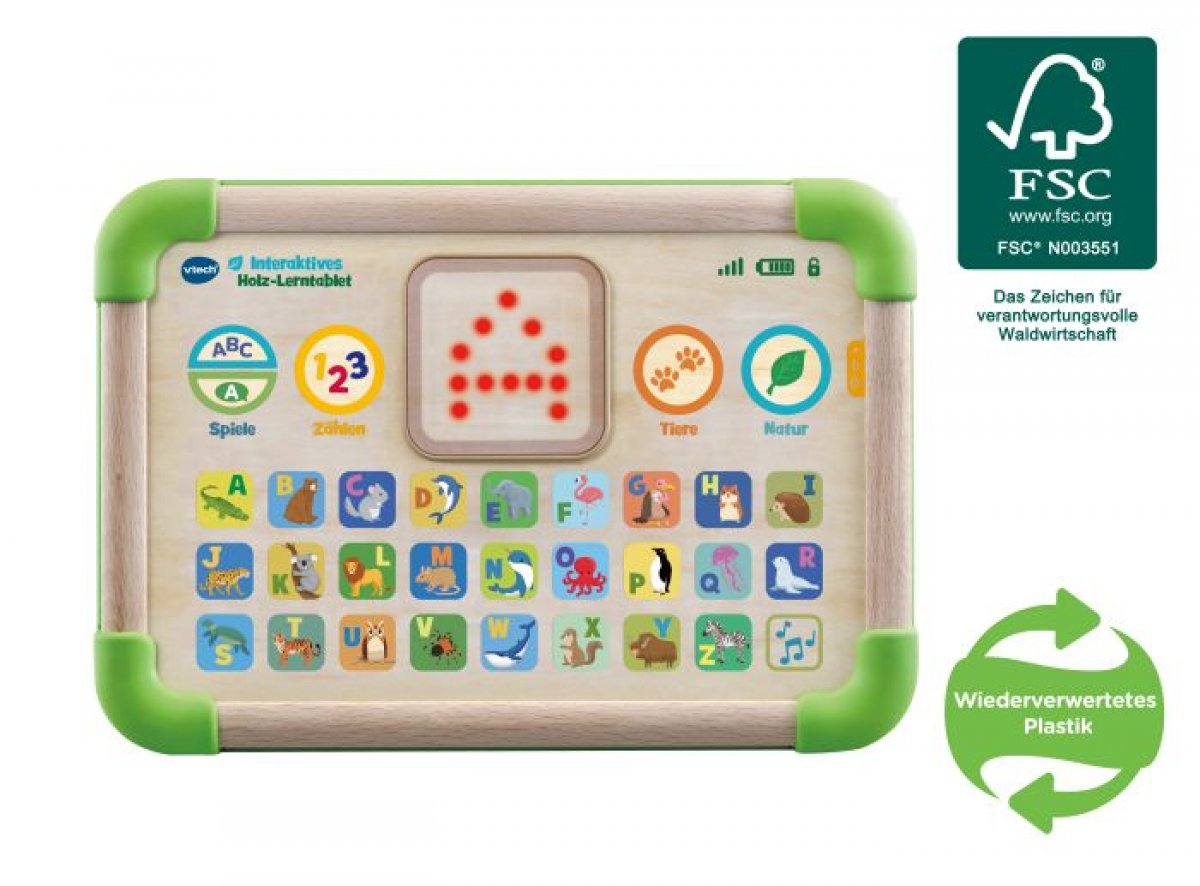 Vtech Interaktives Holz-Lerntablet