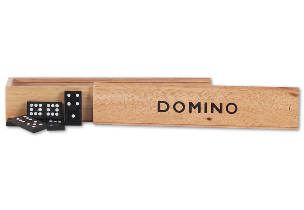 Natural Games Domino in Holzbox, 55 Steine