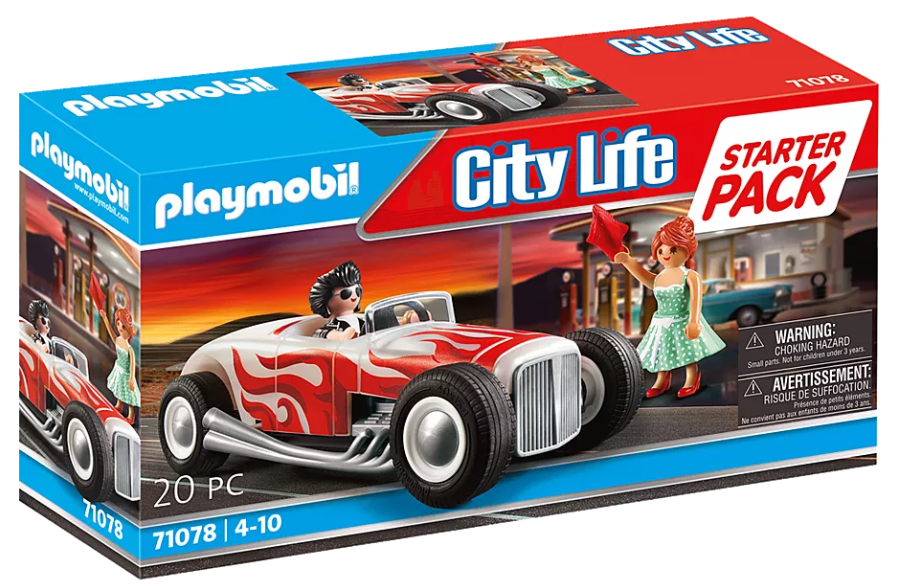 PLAYMOBIL Starter Pack Hot Rod 71078