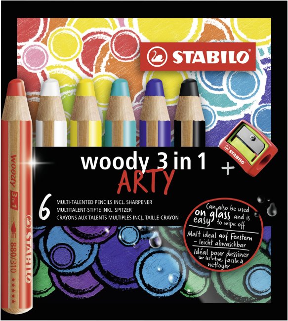 STABILO Woody 3in1 Arty mit Spitzer