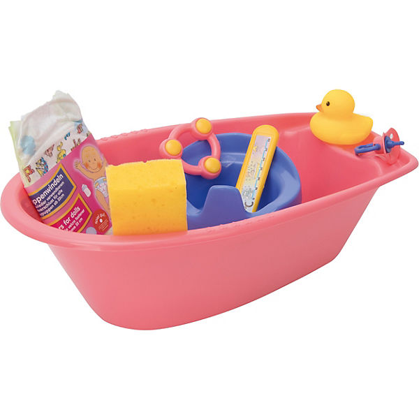 Puppen-Badewanne 40 cm mit Zubehör