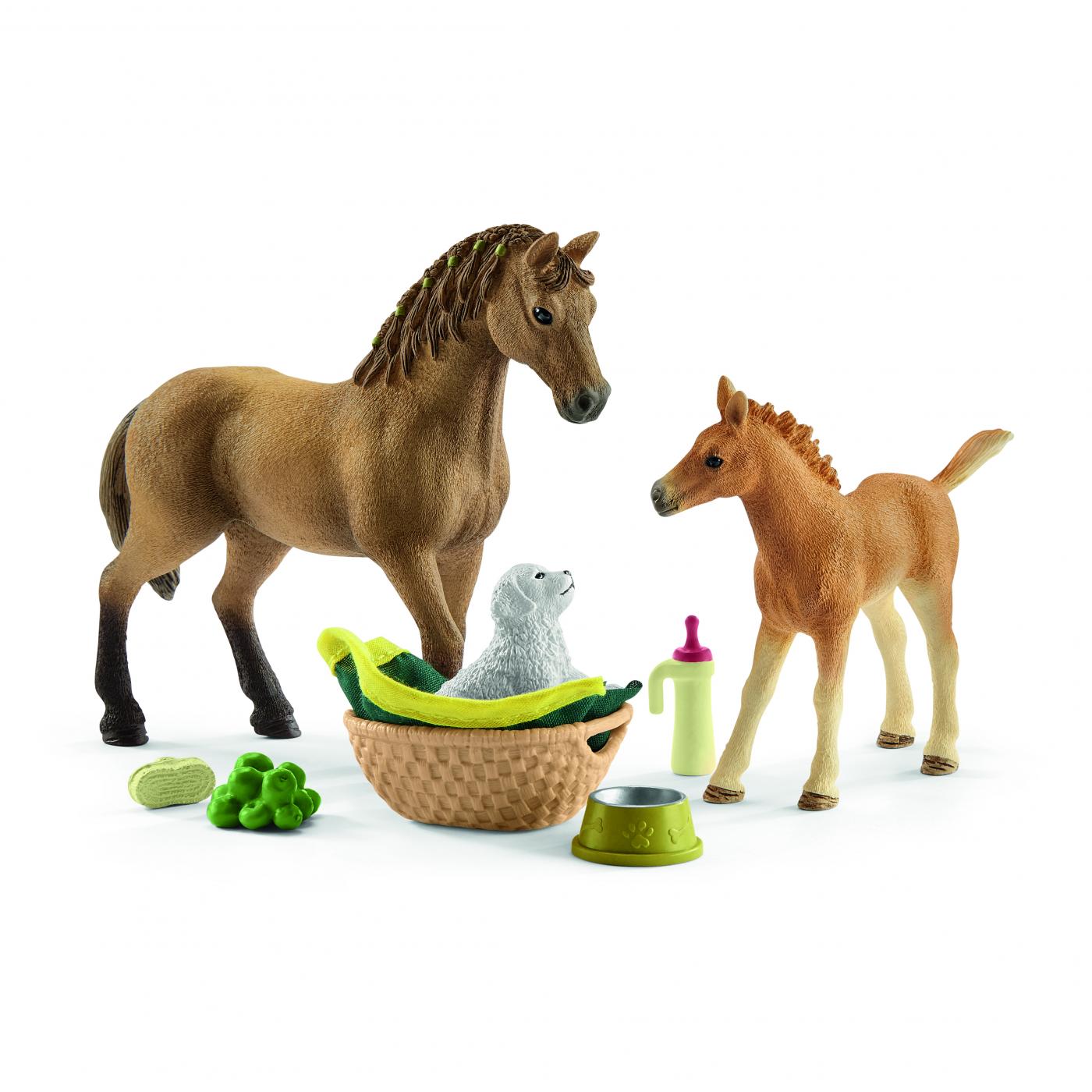 Schleich Horse Club Set Tierbaby-Pflege 42432