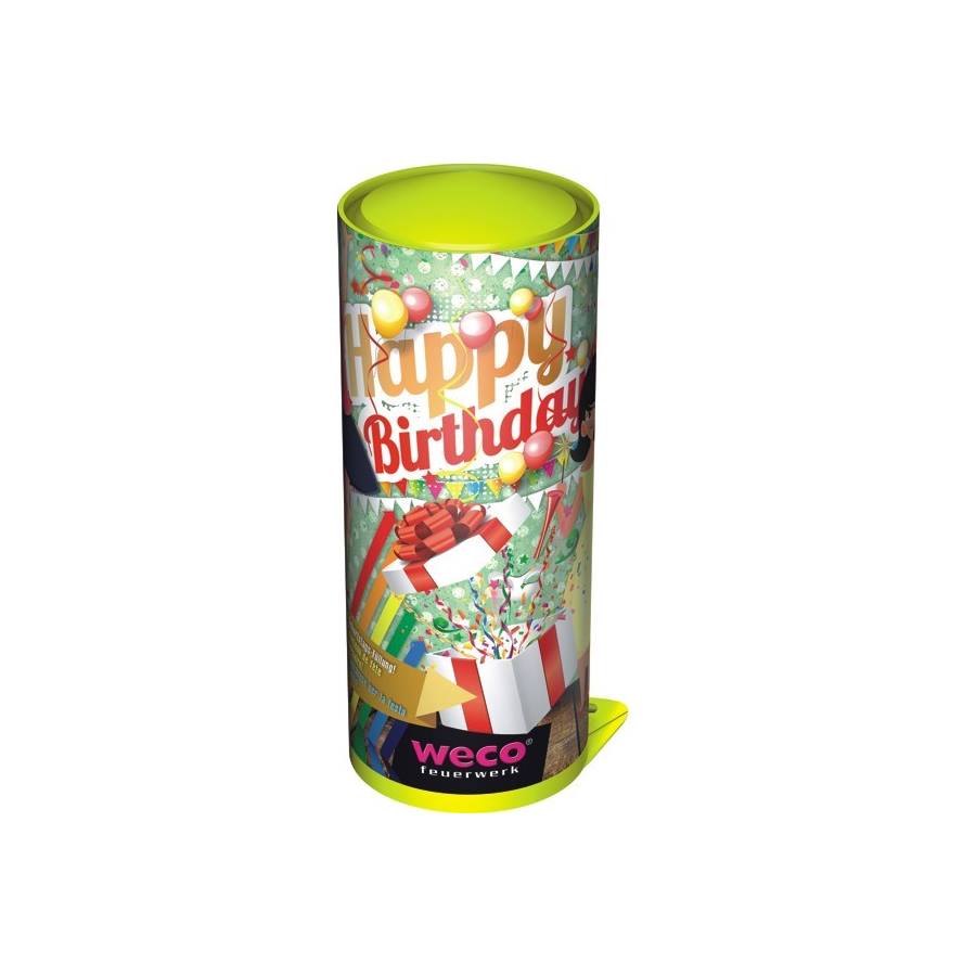 Tischbombe Happy Birthday 26cm