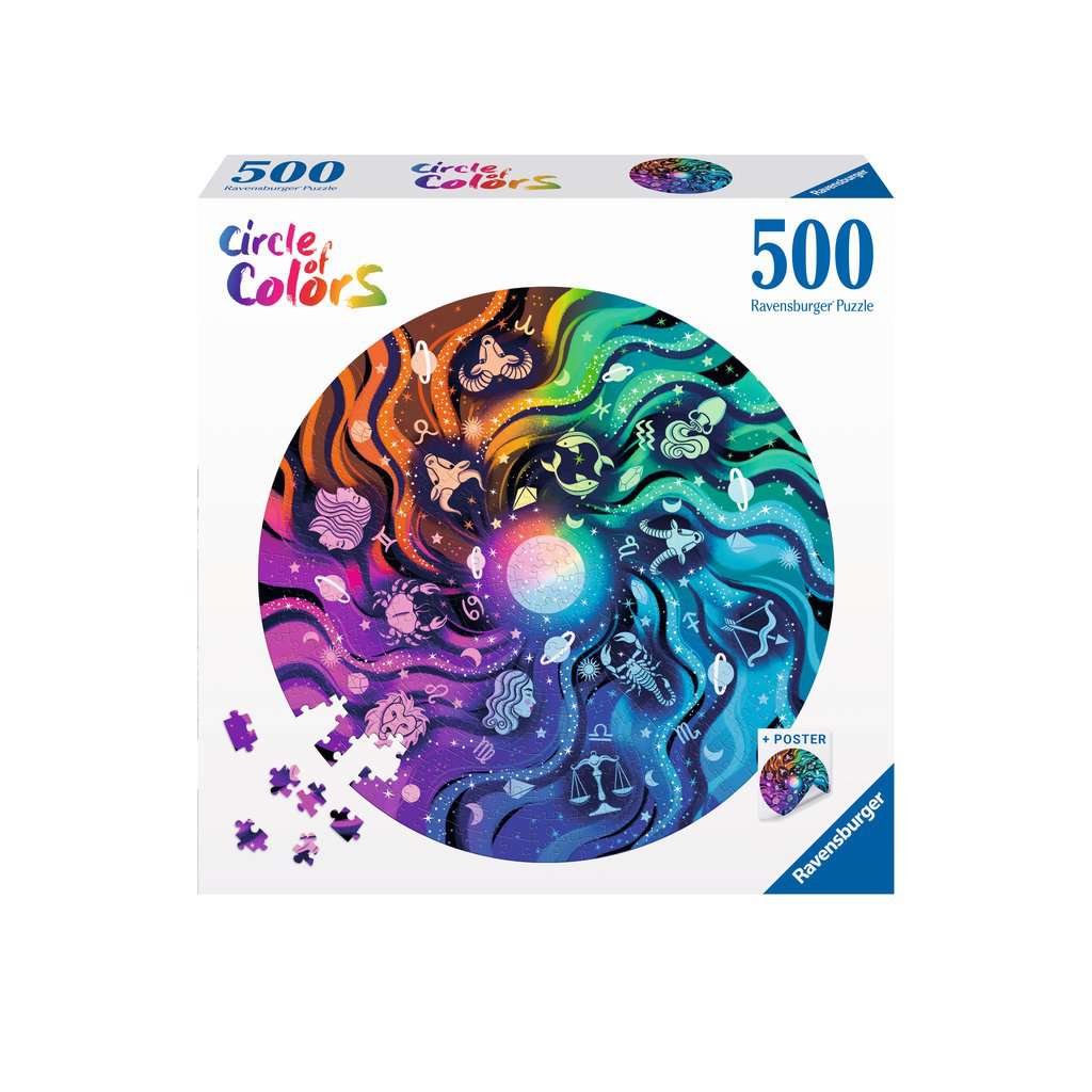 Puzzle 500 Teile Circle of Colors - Astrologie 00.819