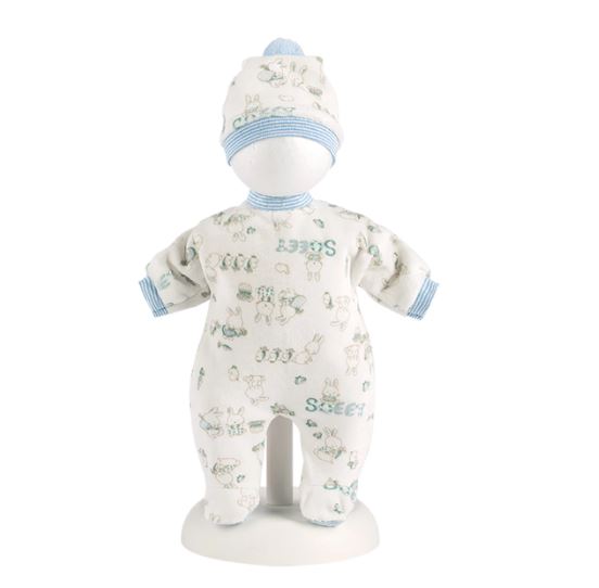 Llorens Babypuppe Pyjamaset Häschen blau 32cm