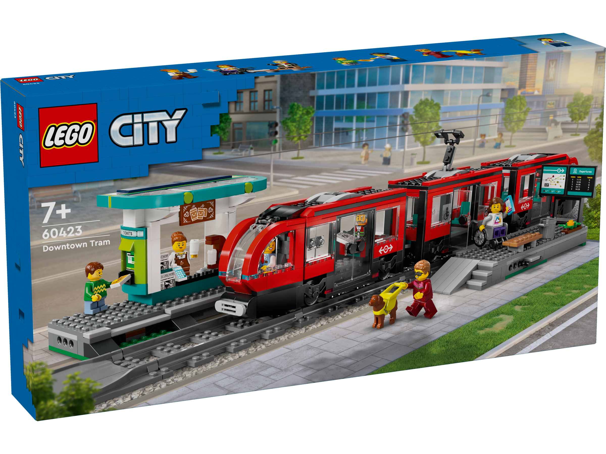 LEGO City Strassenbahn mit Haltestelle 60423