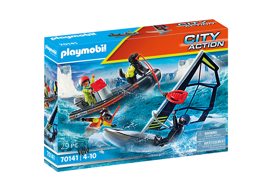 PLAYMOBIL Polarsegler-Rettung mit Schlauchboot 70141