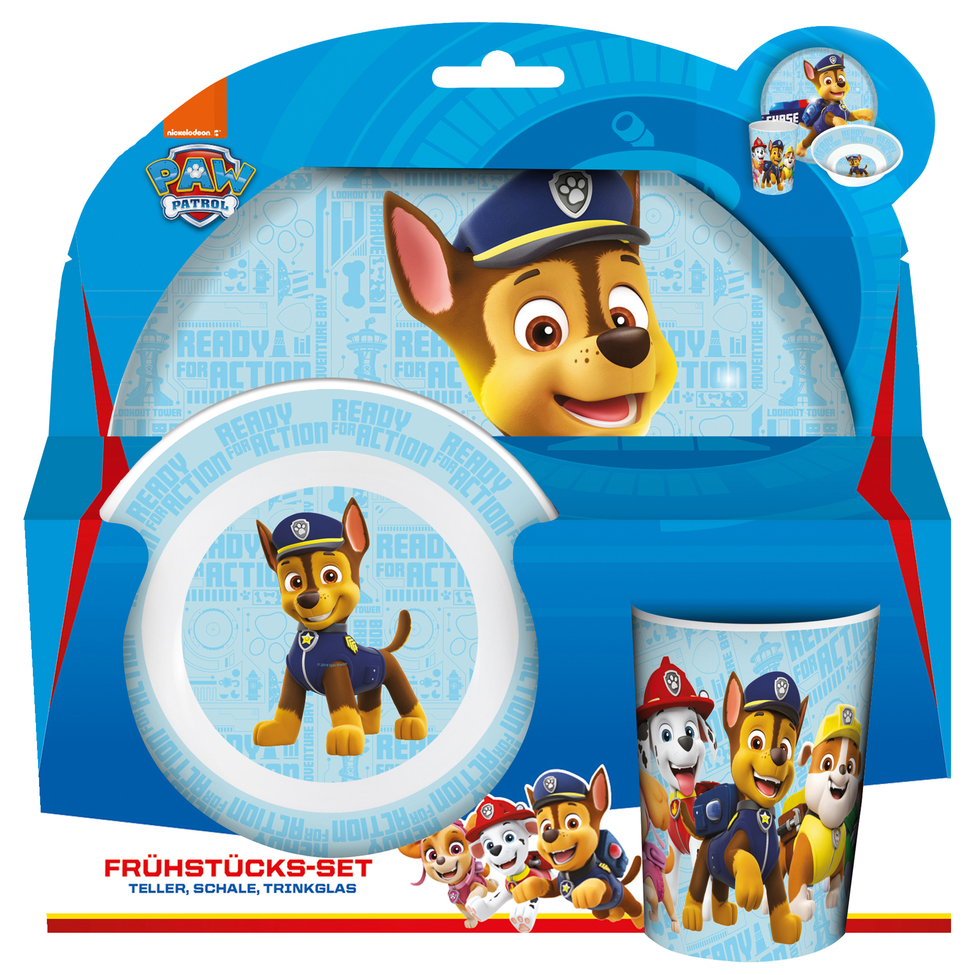 Paw Patrol Frühstücks-Set, 3-teilig