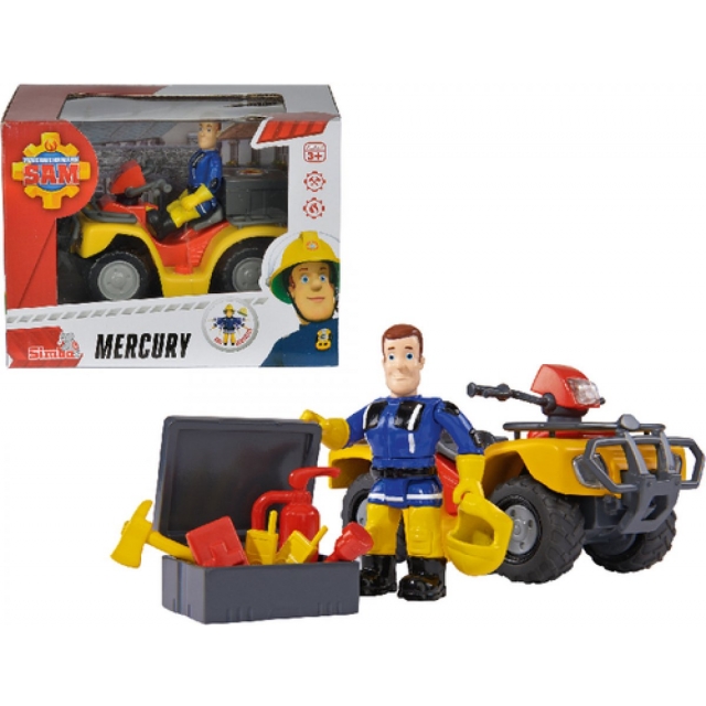 Feuerwehrmann Sam Mercury Quad mit Figur