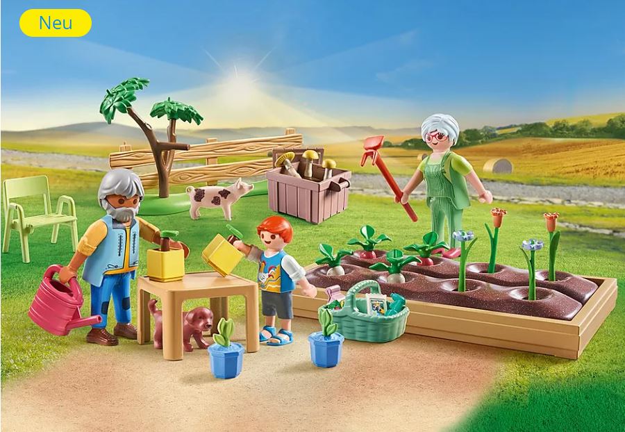 PLAYMOBIL Idyllischer Gemüsegarten bei den Grosseltern 71443