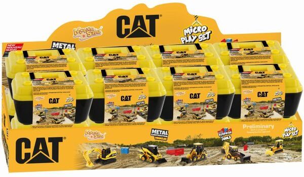 CAT Micro Playbox Mini Baustellenfahrzeuge