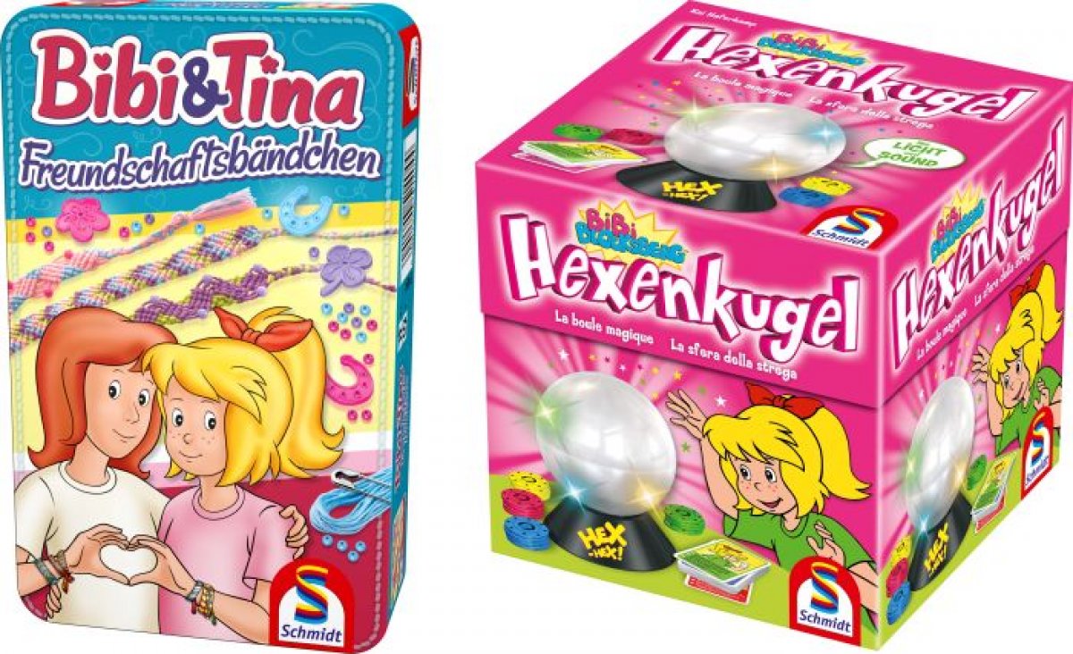 Spiele Bundle Bibi Hexenkugel + Hexenkugel Mitbringspiel in der Metallbox