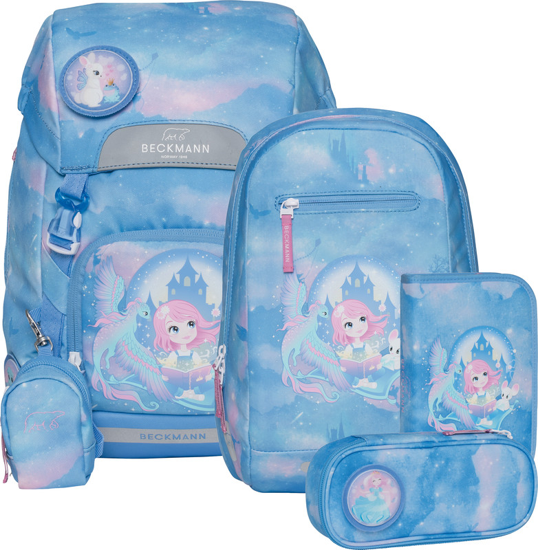 Beckmann Schulrucksack Classic 6-teiliges Set, Fairytale