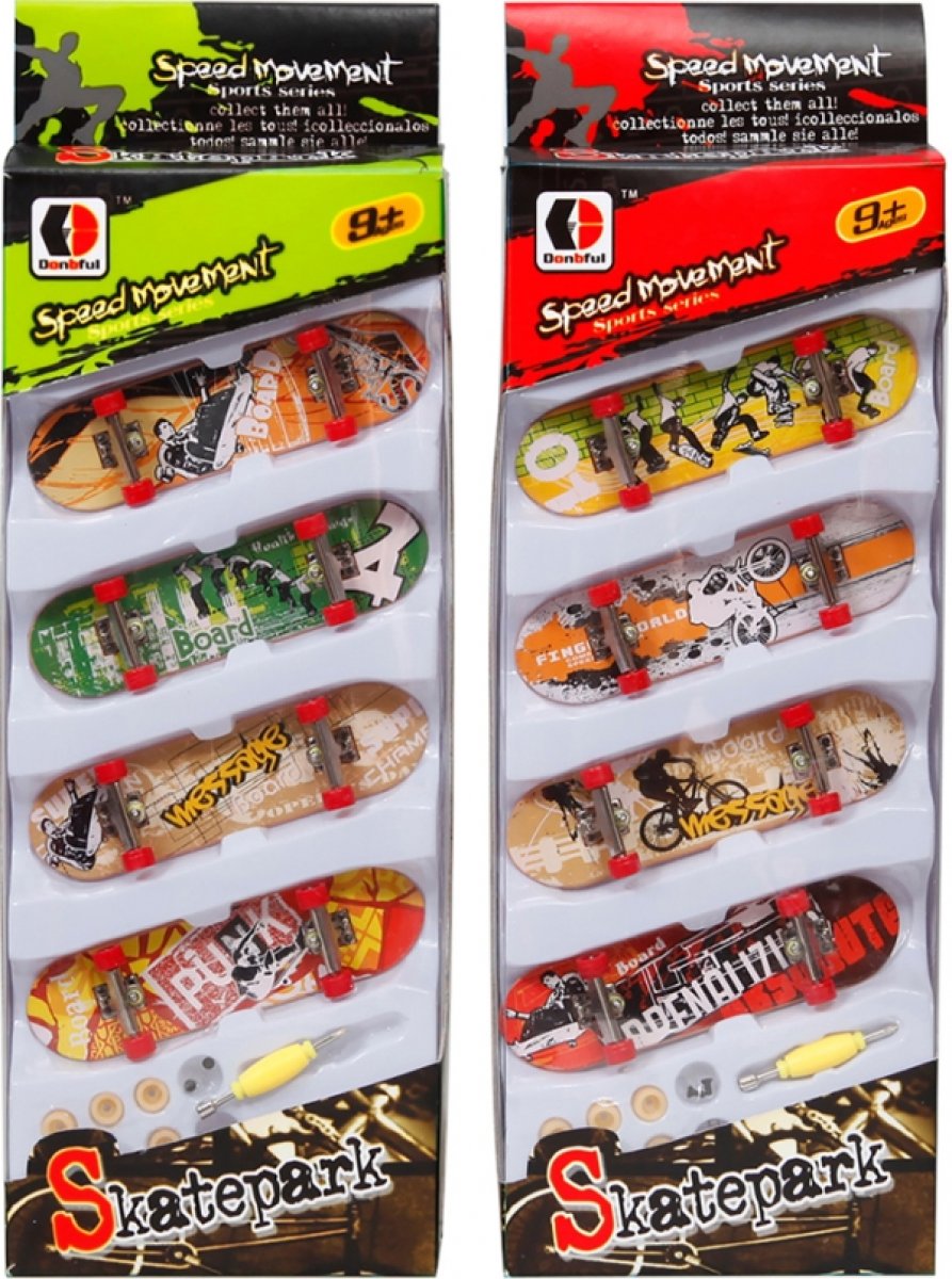 4er Pack Fingerskateboard