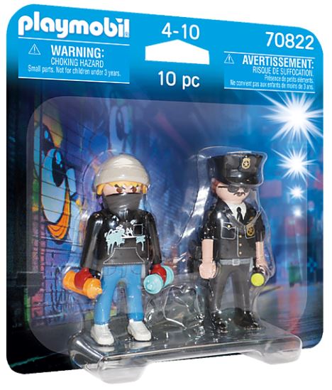 PLAYMOBIL  DuoPack Polizist und Sprayer 70822