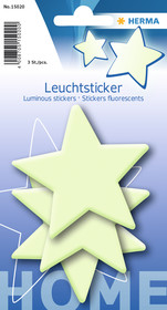 Herma Leuchtsticker Sterne à 3