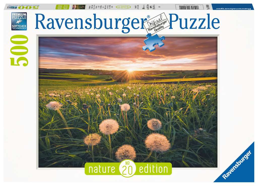 Puzzle 500 Teile Pusteblumen im Sonnenuntergang 16.990