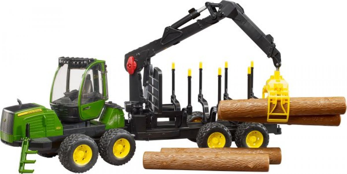 Bruder 02133 John Deere 1210E Rückezug plus Zubehör