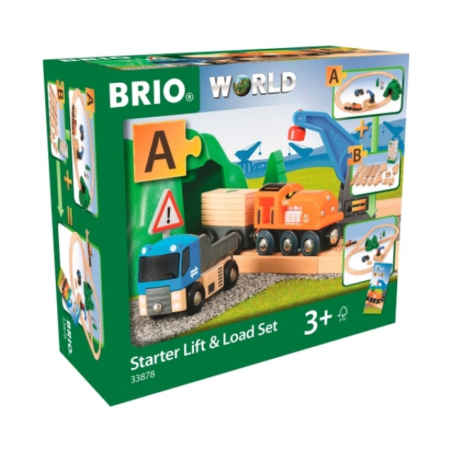 Brio Starterset Güterzug mit Kran 33.878