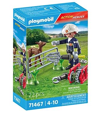 PLAYMOBIL Feuerwehr-Tierrettung 71467