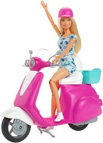 Barbie Motorroller mit Puppe