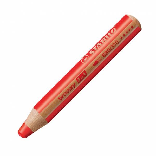 Stabilo Woody 3in1 Malstift rot