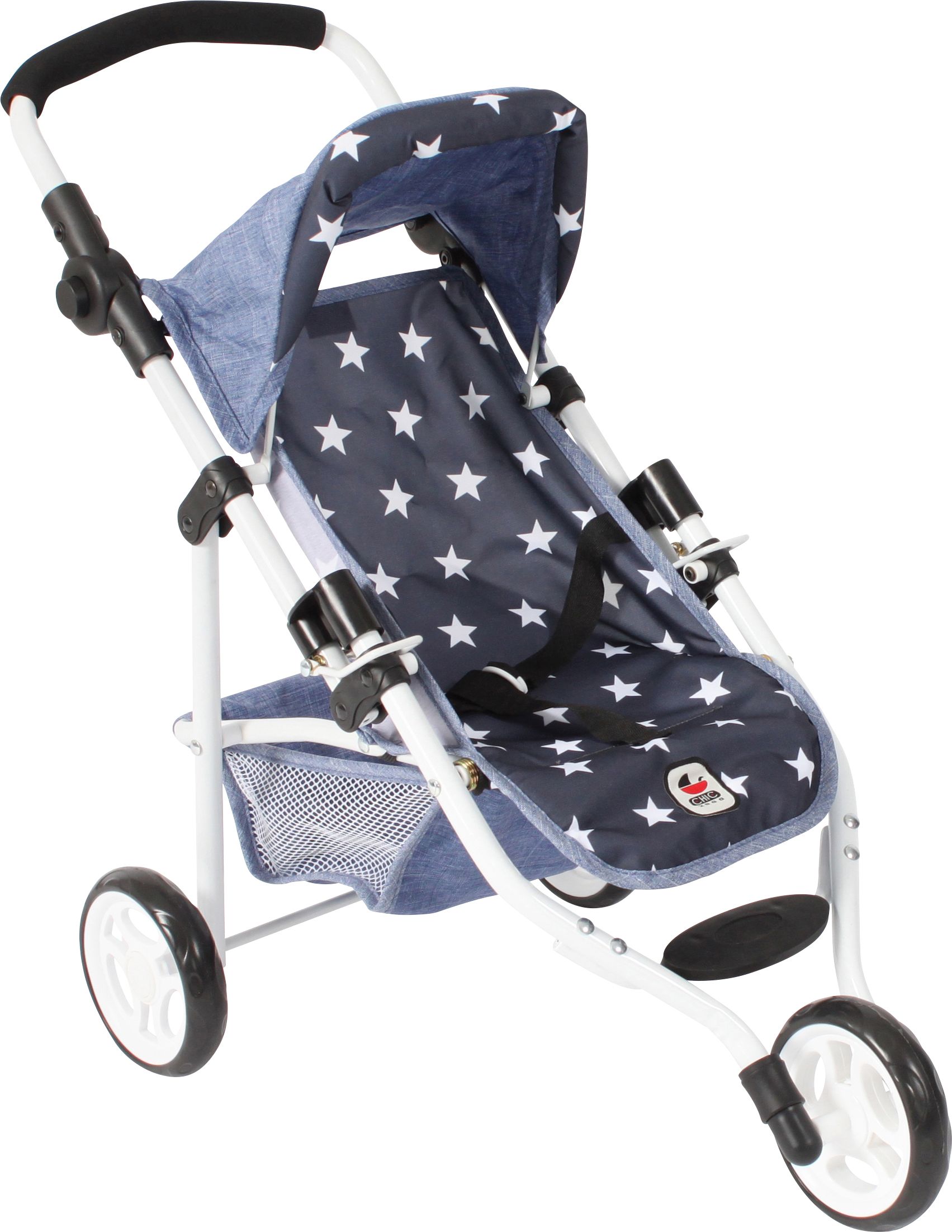 Chic Puppen-Jogging-Buggy LOLA Sternchen navy