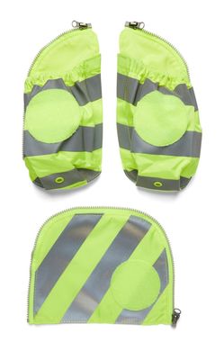 Ergobag Fluo Zip Set mit Reflektor und Seitentaschen gelb