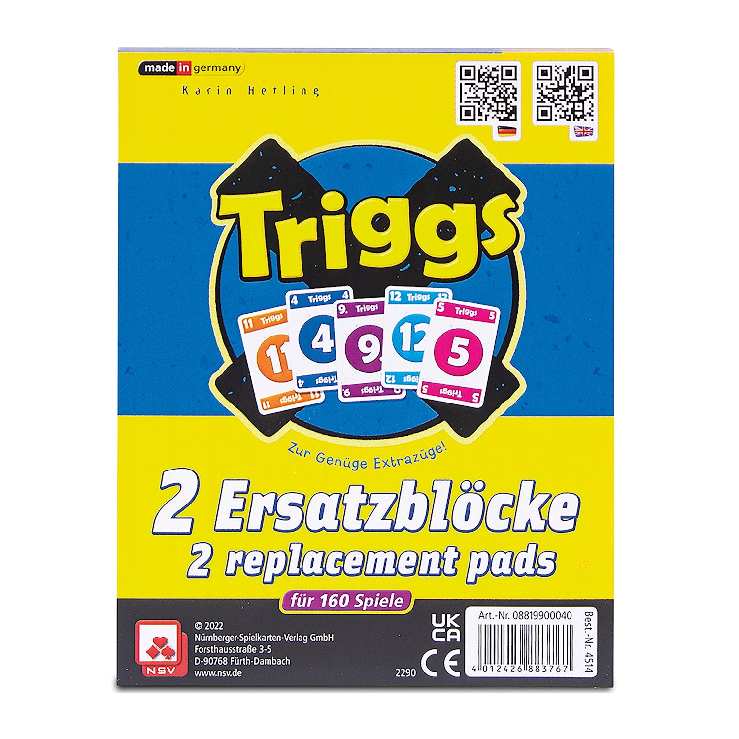 Triggs : 2 Ersatzblöcke