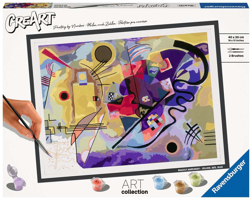 Creart ART Collection: Yellow, Red, Blue (Kandinsky) 40 x 30 cm 23.650