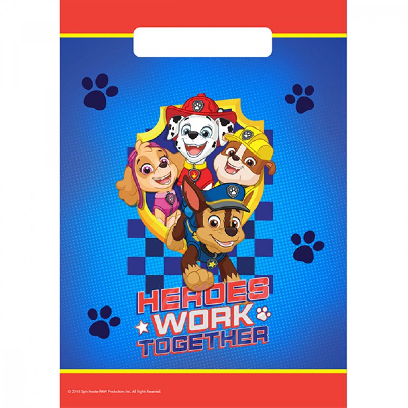 Paw Patrol 8 Partybeutel